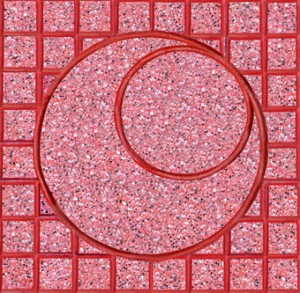Gạch lát Terrazzo 400×400 (mm) – DP-40-1001-đỏ