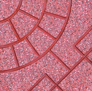 Gạch lát Terrazzo 400×400 (mm) – DP-40-160- đỏ