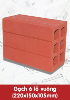 Gạch 6 Lỗ Vuông